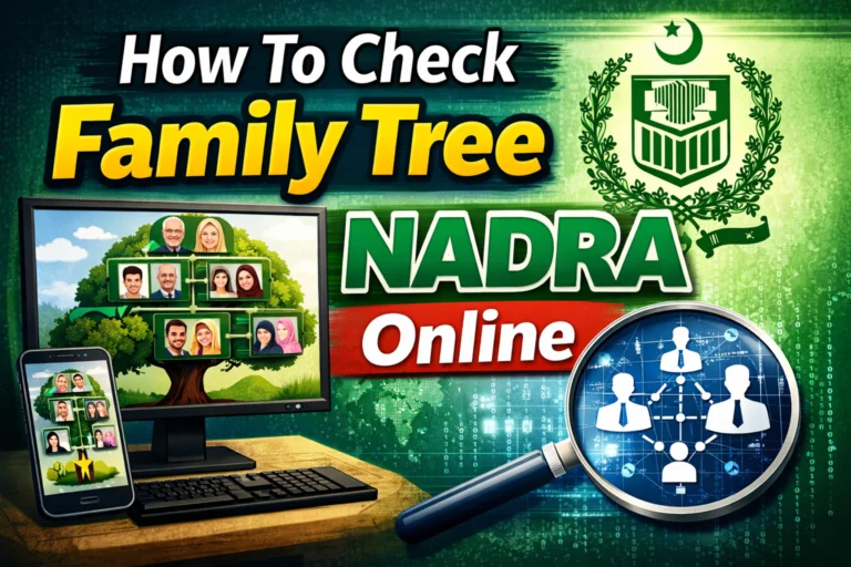 How To Check Family Tree Nadra Online
