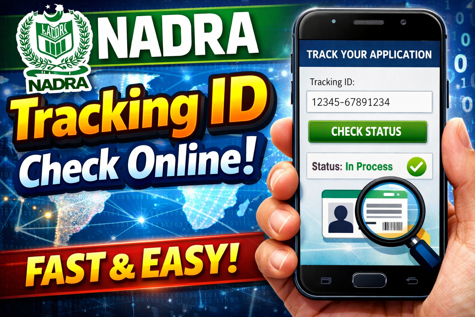 Nadra Tracking Id Check Online