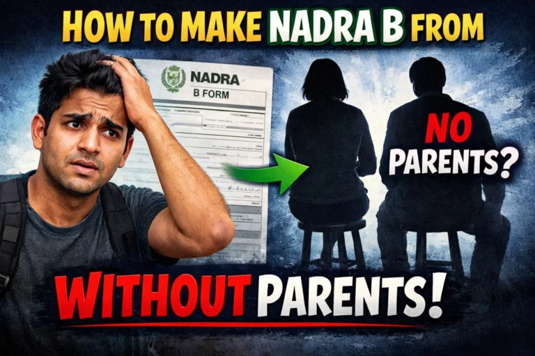 How To Make Nadra B From Without Parents