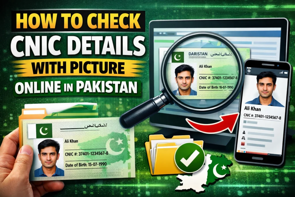 How To Check Cnic Details With Picture