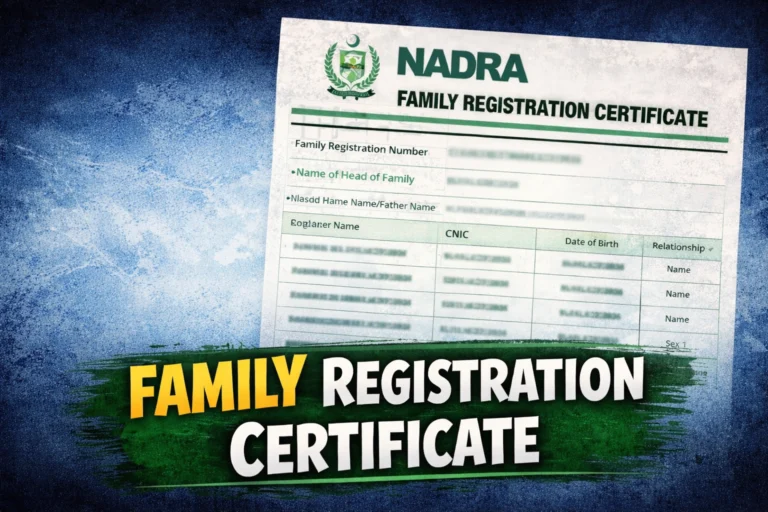 Family Registration Certificate