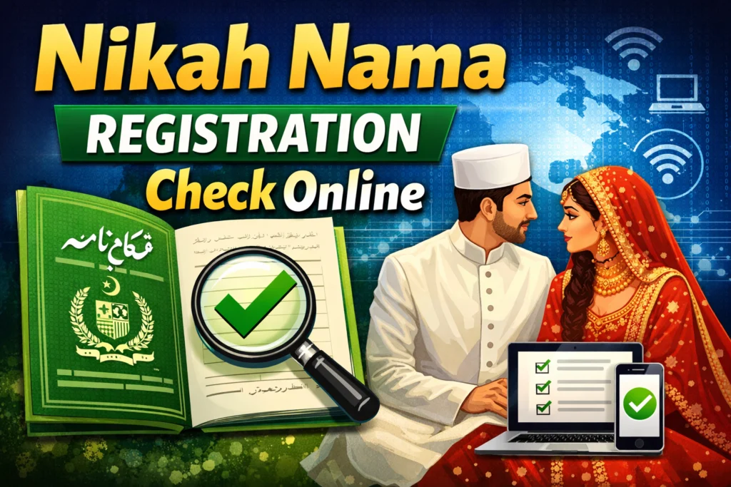 Nikah Nama Registration Check Online