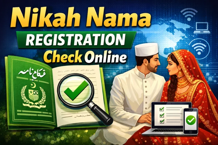 Nikah Nama Registration Check Online