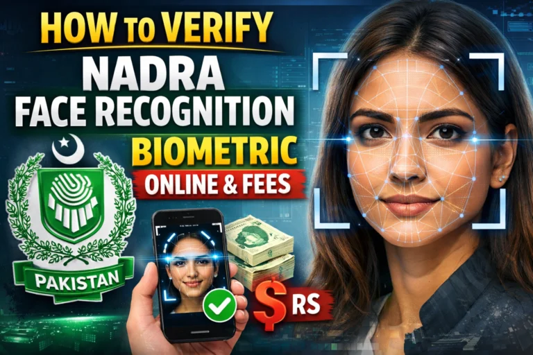 How to Verify NADRA Face Recognition Biometric Online and Fees