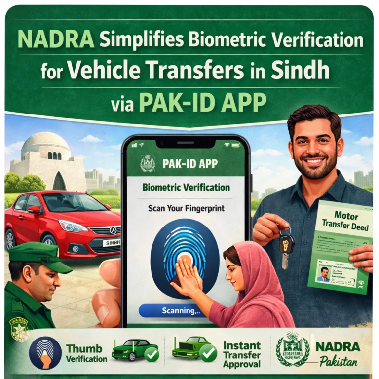 Nadra Biometric Verification Sindh