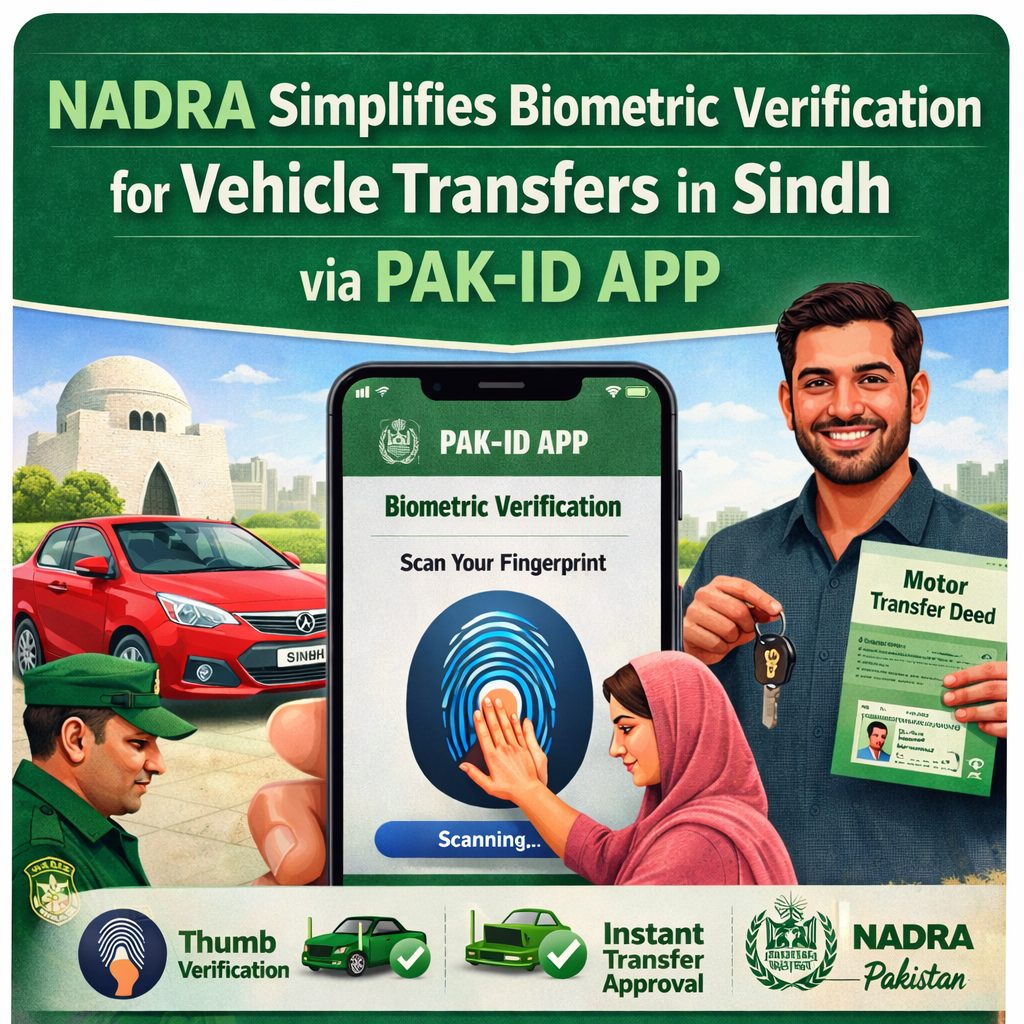 Nadra Biometric Verification Sindh