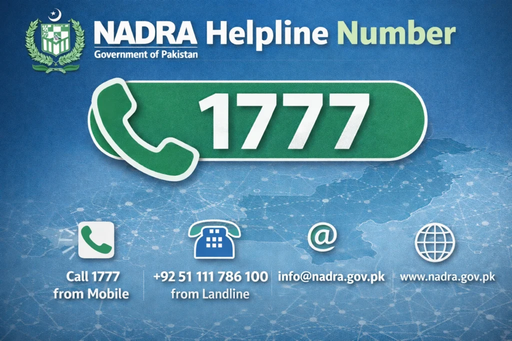 Nadra Helpline Number