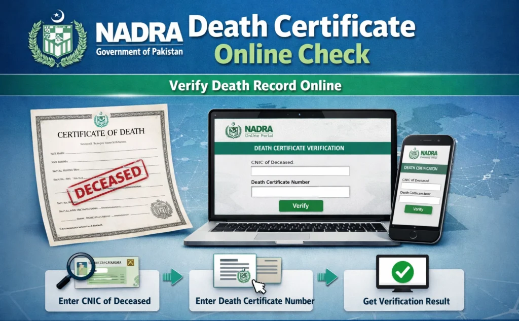 Nadra Death Certificate Online Check